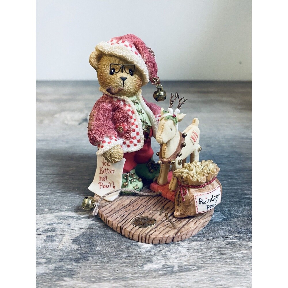 Cherished Teddies by Enesco Santa Wendell Have You Been Naughty or Nice